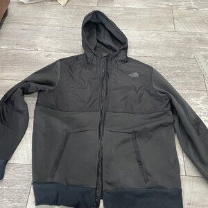 The North Face Hybrid Mountain Sweatshirt full-zip hoodie black/grey XL